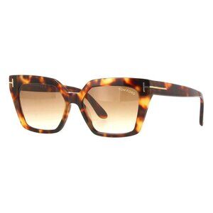 A0630Z New TOM FORD Winona Havana Square FT1030/S 53F Sunglasses Women